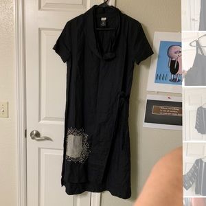 Crea Concept Tunic Black Linen Dress Spring Summer 2021